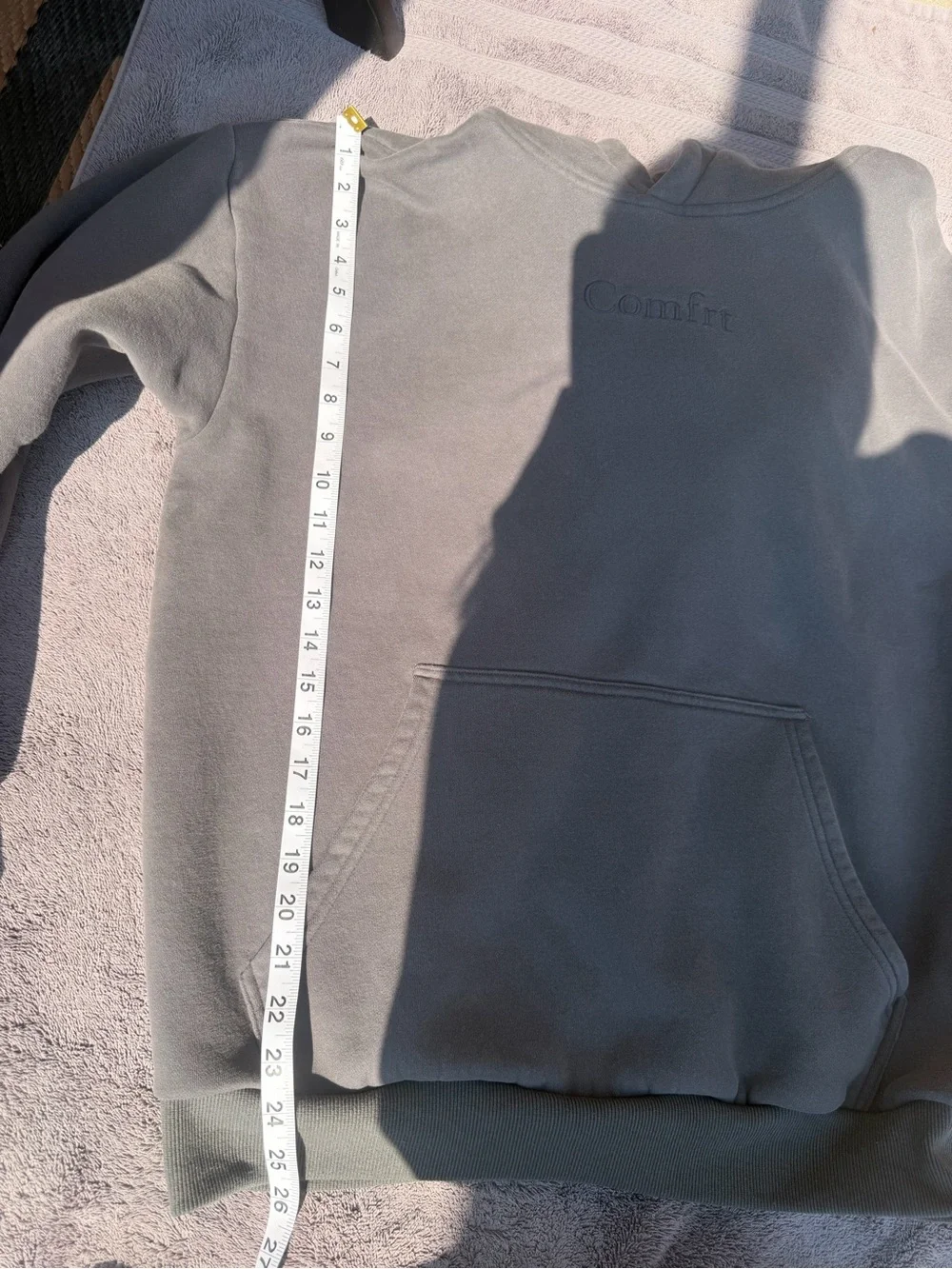 Comfrt Minimalist Weighted Hoodie & Joggers Sweatsuit Matching Set Gray Large